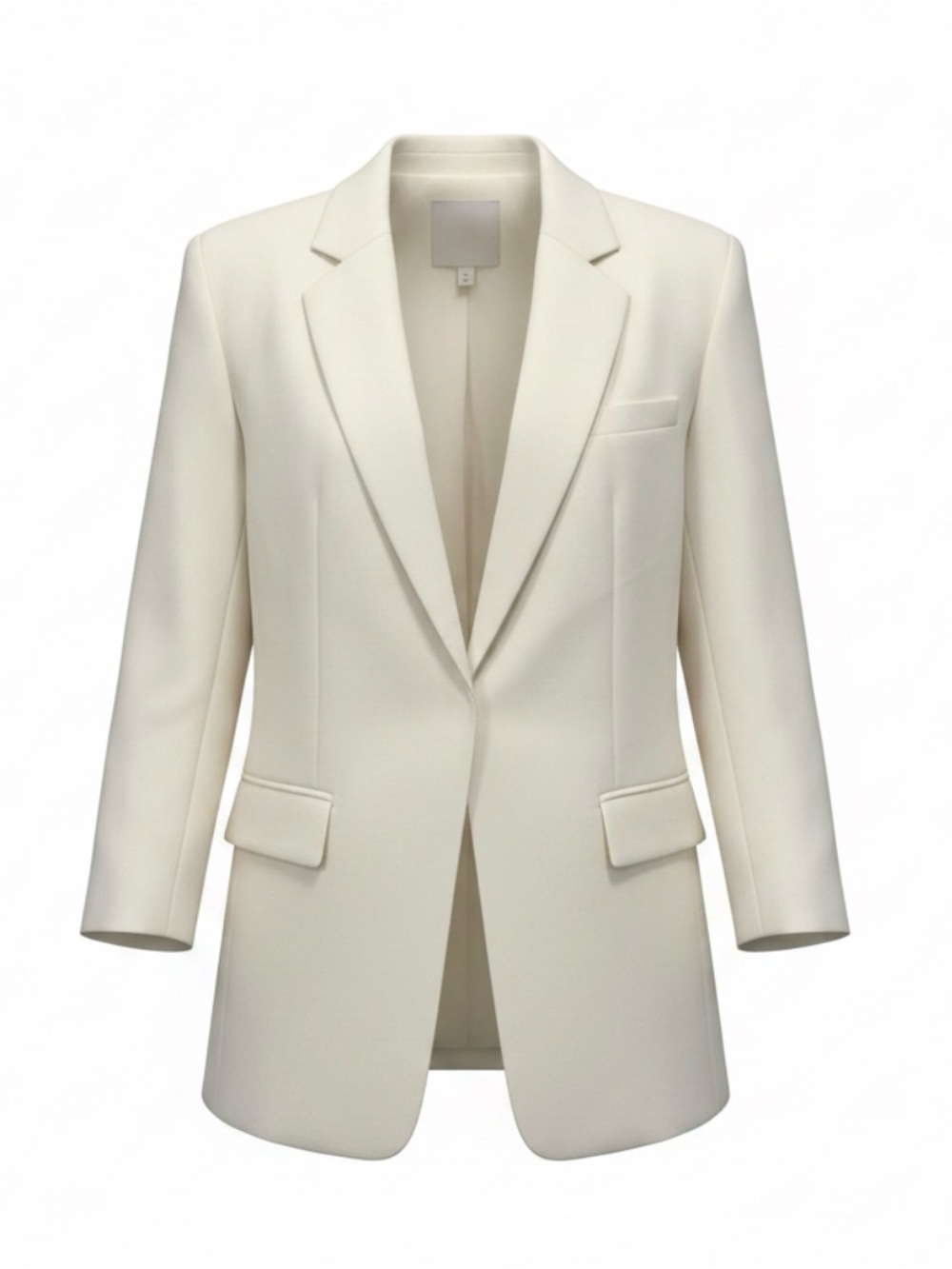 H&M Women's Cream Single-Button Blazer